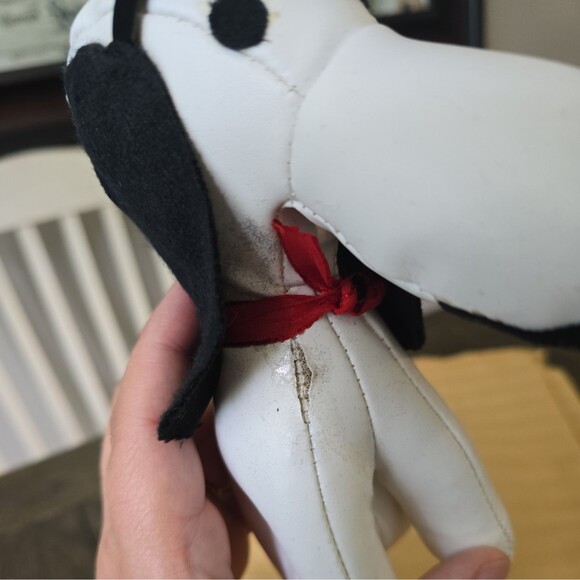 Vtg Peanuts SNOOPY Flying Ace Red Baron Vinyl Stuffed Animal Toy Doll - Picture 6 of 7